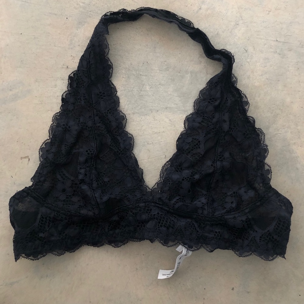 Free People Halter lace bralette